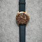 Smooth leather watch strap
