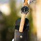 Leather watch pouch