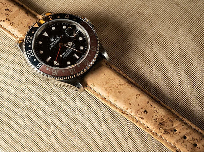 Cork watch strap