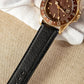 Smooth leather watch strap