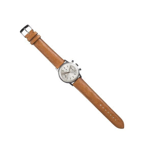 Camel ostrich leather watch strap
