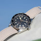 LARMOR PLAGE white linen canvas watch strap