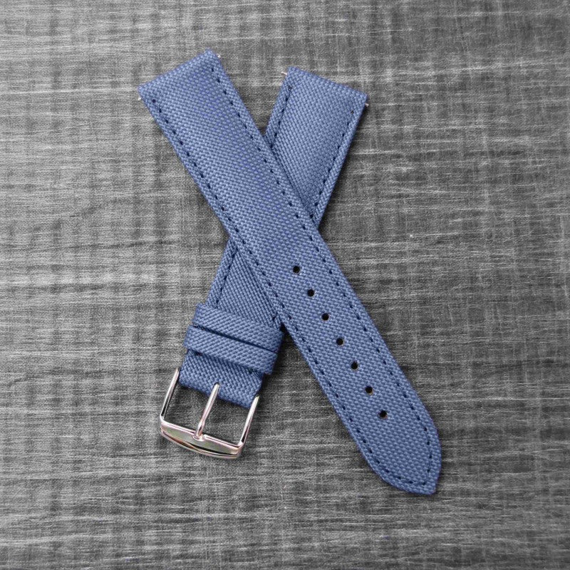 LARMOR PLAGE Breton blue canvas watch strap