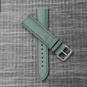 LARMOR PLAGE storm green canvas watch strap
