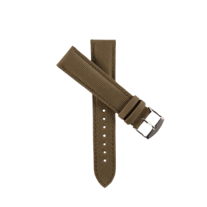LARMOR PLAGE vintage green canvas watch strap