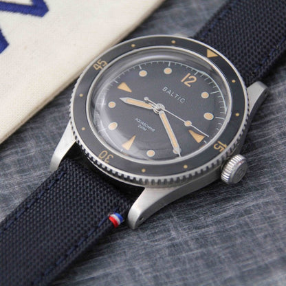 PORT LOUIS dark navy canvas watch strap