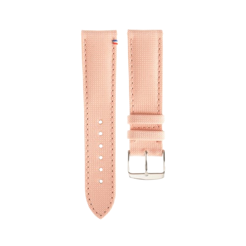PORT LOUIS soft pink canvas watch strap