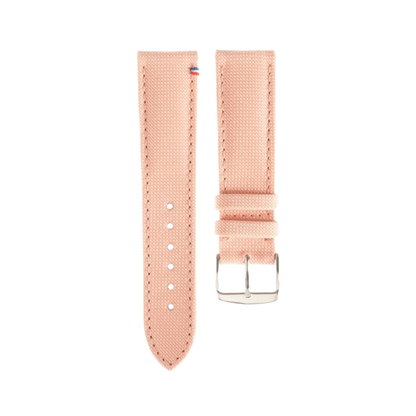 PORT LOUIS soft pink canvas watch strap