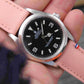 PORT LOUIS soft pink canvas watch strap