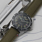 PORT LOUIS vintage green canvas watch strap