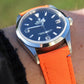 Orange TAMPA canvas watch strap.