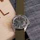 SAINT BRIAC khaki leather watch strap