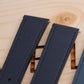 LANCIEUX navy leather watch strap 