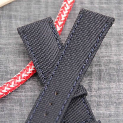 LARMOR PLAGE dark navy canvas watch strap