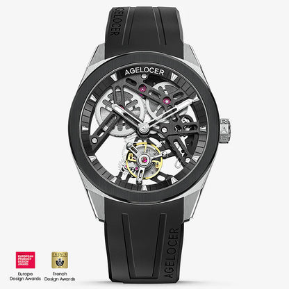 Agelocer Tourbillon Skeleton Ceramic 