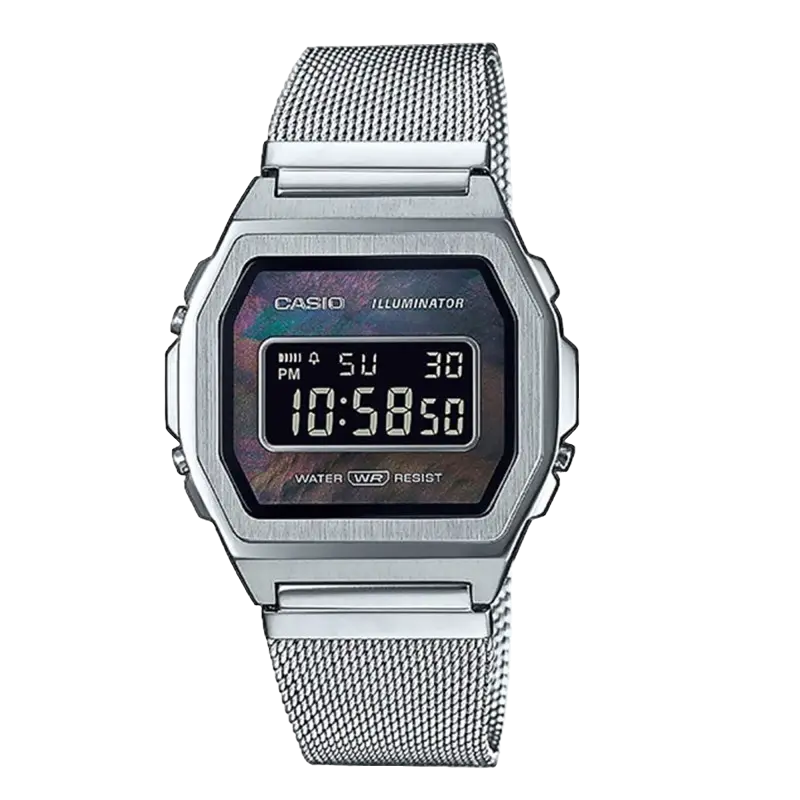 A1000M-1BEF Steel Digital Watch