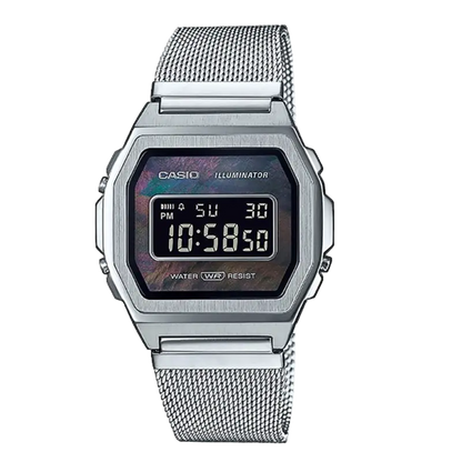 A1000M-1BEF Steel Digital Watch