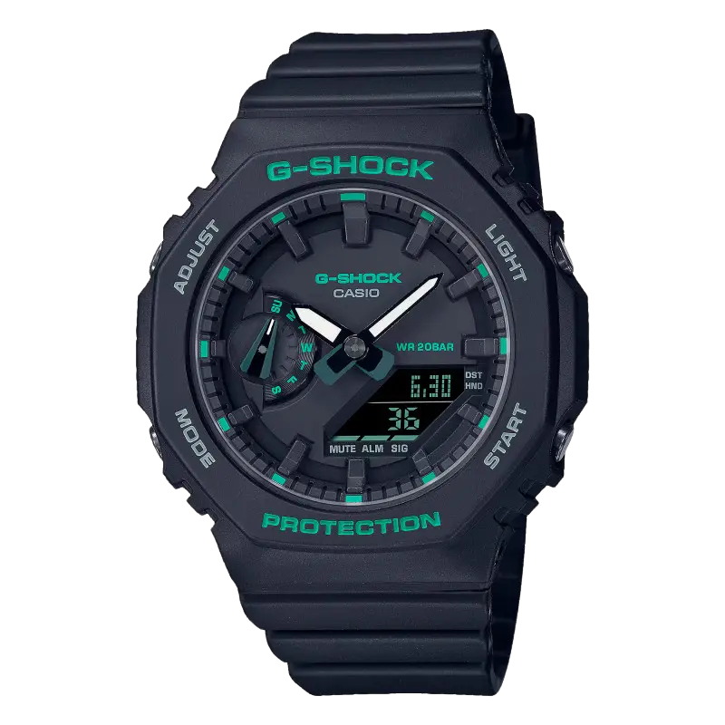 G-Shock Green Accent Watch GMA-S2100GA-1AER