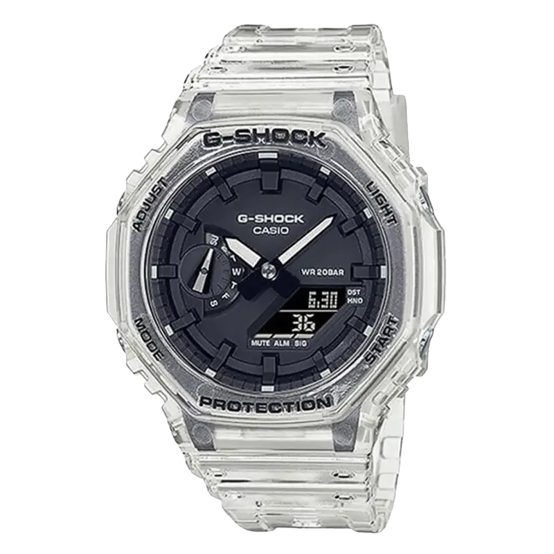 G-Shock Transparent Skeleton Watch GA-2100SKE-7AER