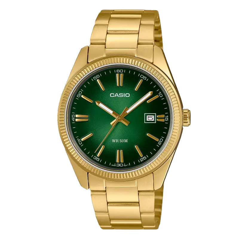 Heritage Gold Watch MTP-1302PGC-3AVEF