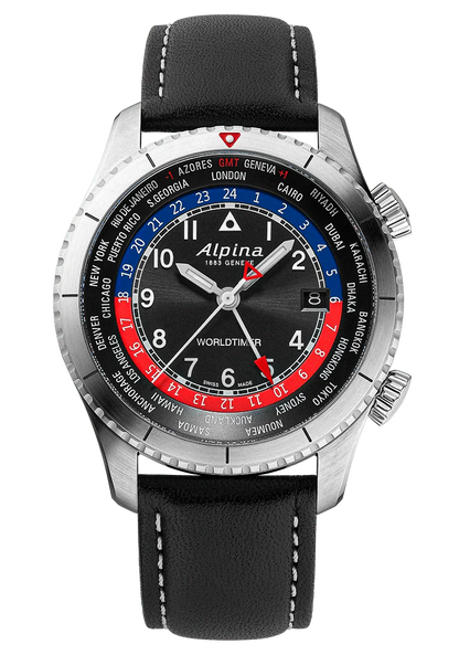 Alpina Startimer Pilot Quartz Worldtimer 41mm