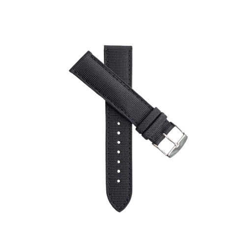LARMOR PLAGE black canvas watch strap