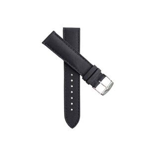 LARMOR PLAGE black canvas watch strap