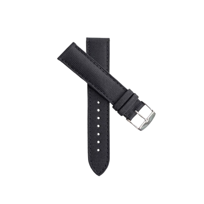 LARMOR PLAGE black canvas watch strap